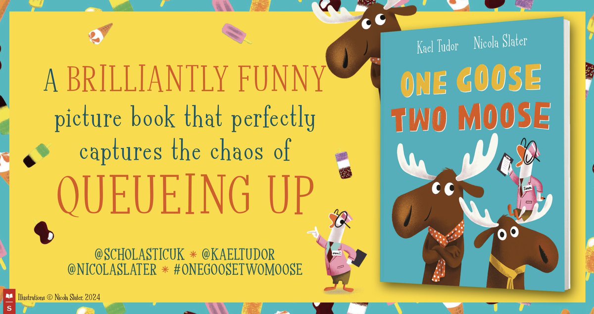 There is only ONE DAY TO GO until One Goose, Two Moose, by me and @nicolaslater releases into the world! Have you pre-ordered a copy? #OneGooseTwoMoose