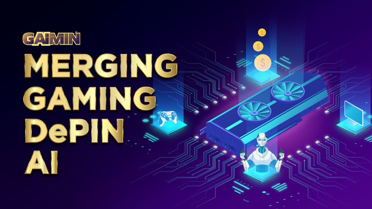 GAIMIN merges #Gaming, #Ai and #DePIN into one business. How? We act as the middleman between a network of gamer’s PCs and Ai companies by monetizing their spare or unused computational power for rendering services. The product is live and we are a leading DePIN for GPUs🔥