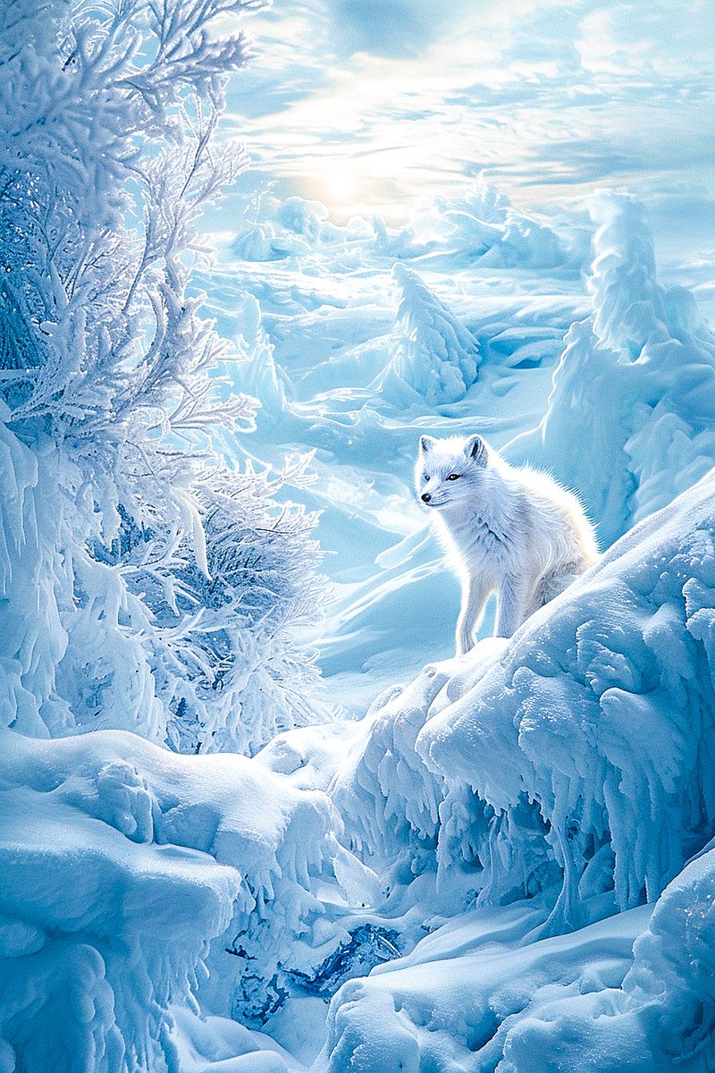 ❄️Arctic Foxes in Tundra❄️

#AIart #midjourneyV6