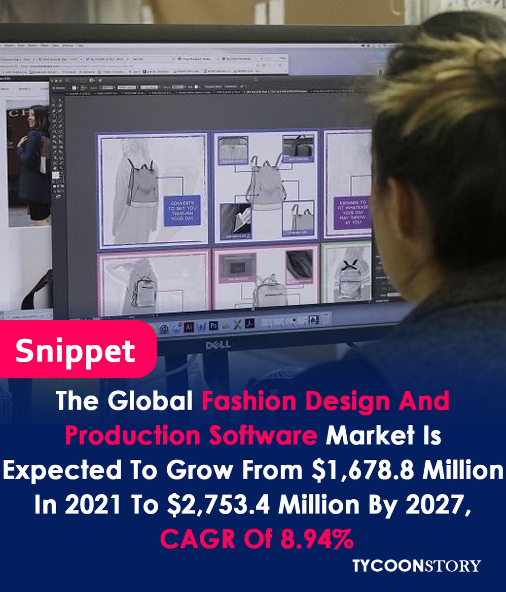 TycoonStoryCo's tweet image. Are You Looking To Start Fashion Design And Production Software Services, Let Review The Below Market Statistics

#fashiontech #fashionsoftware #apparelsoftware #designsoftware #productionmanagement #digifashion #techstyle #3ddesign #designsoftware #fashiondesign #cadfashion
