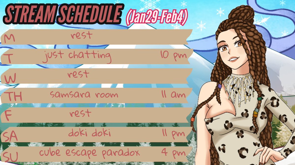 HimaKaiCh's tweet photo. ahahah! oh my god! a stream schedule XD because I promised. I dedicate this week to you! https://t.co/SdHO5uoHqr