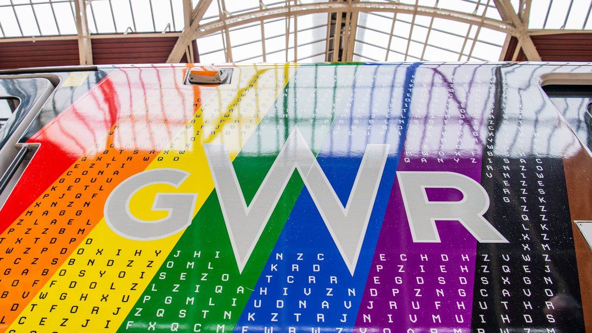 It's not just the home to a rare sort of bear! 

Paddington Station is home to the ‘Trainbow’ Train in honour and celebration of @BletchleyPark icon Alan Turing.

As well as featuring the 🏳️‍🌈 flag, the train’s livery includes a nod to Turing's vital codebreaking work.