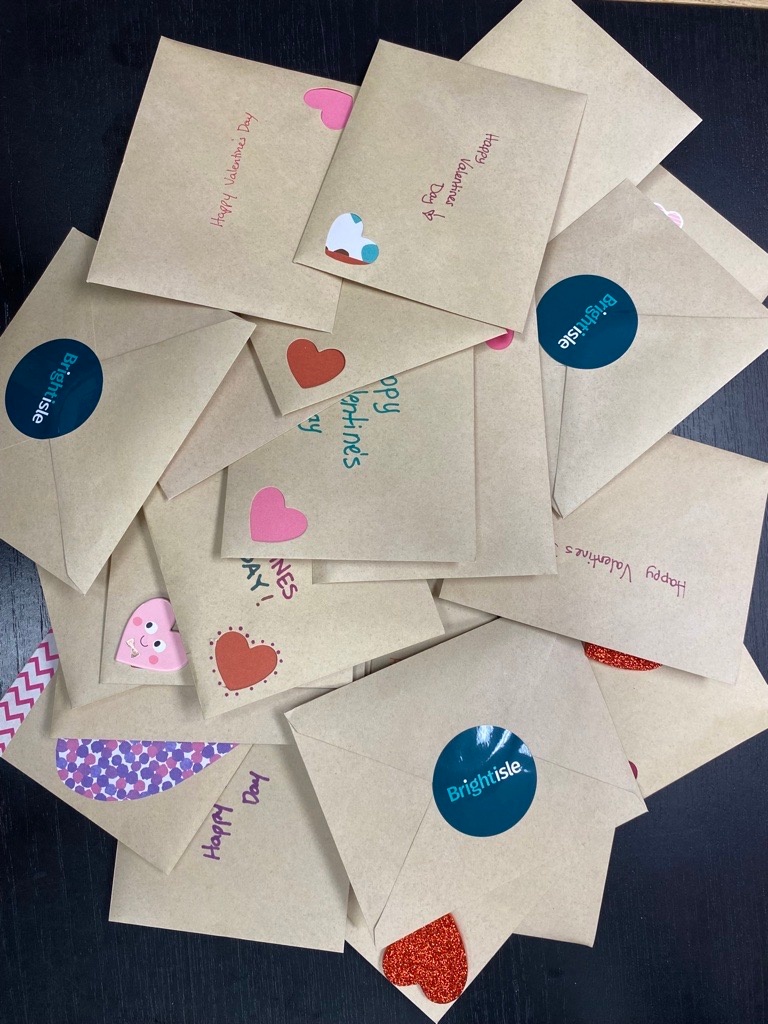 Employees in our Corner Brook office took some time yesterday to make Valentine's Day cards for local seniors. ❤️   #Community #Kindness