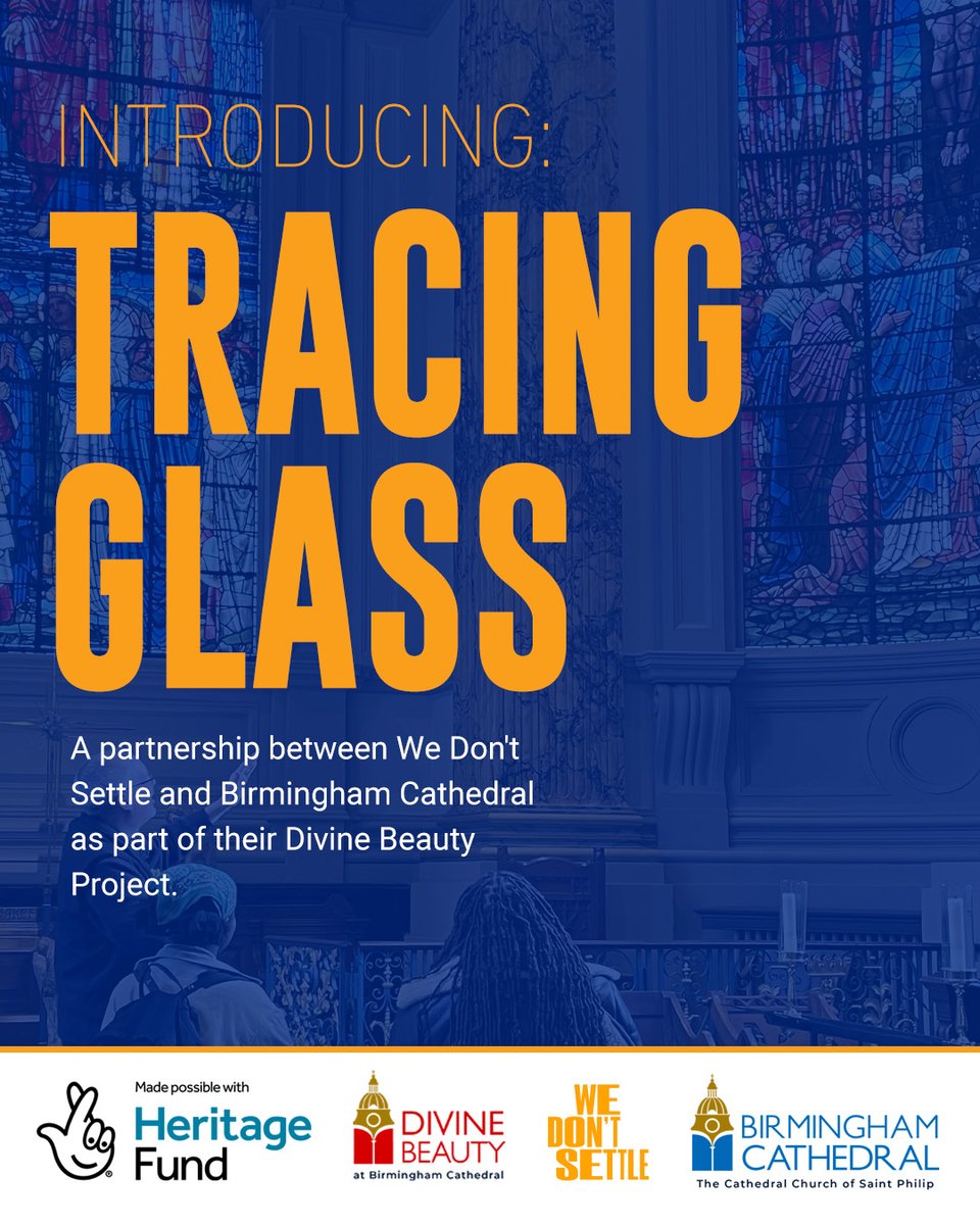 Exciting news! Introducing Tracing Glass, a new project with @bhamcathedral. 3 amazing young women will explore the cathedral's Pre-Raphaelite stained glass windows on a podcast, unveiling their rich history and contemporary relevance. more info: ​​​​​bit.ly/3SlgB1B