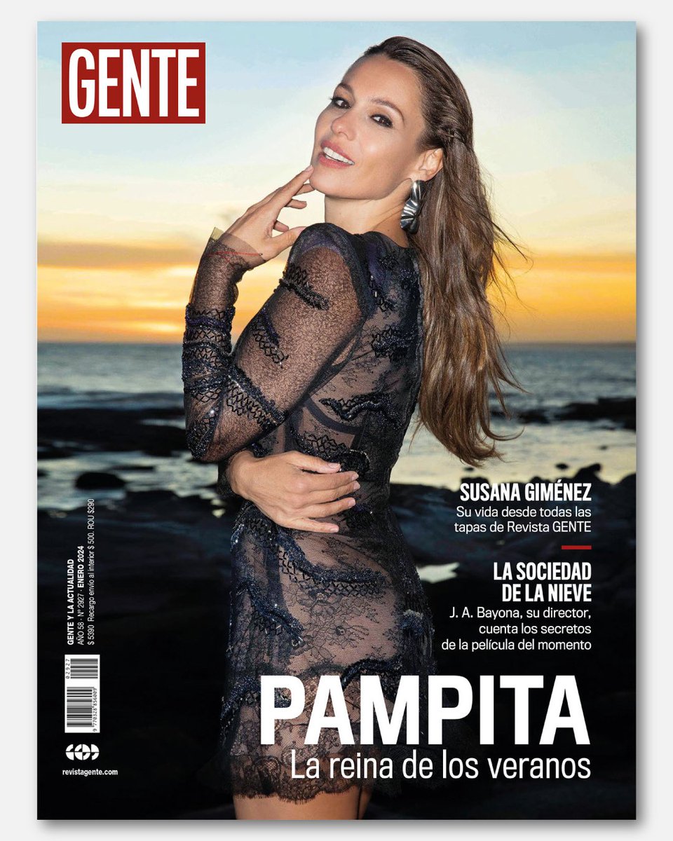 genteonline's tweet photo. 🌞 Desde su primera tapa con @revistagenteok sigue siendo la reina indiscutida de los veranos. @pampitaoficial es la nueva #TapaPrint.

Cómo es su vida hoy, su amor por @robertogmoritan y por qué no descarta tener otro hijo. 

🔗https://t.co/n8oWAswHw7 https://t.co/TYrza6Tgan