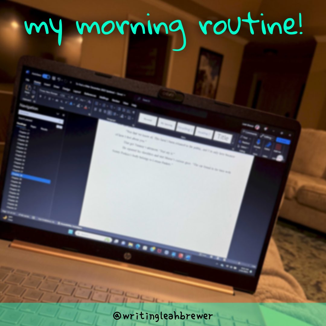 Make time for what you love. If you’re looking for me between 4 and 7am, I’m writing! #authorlife