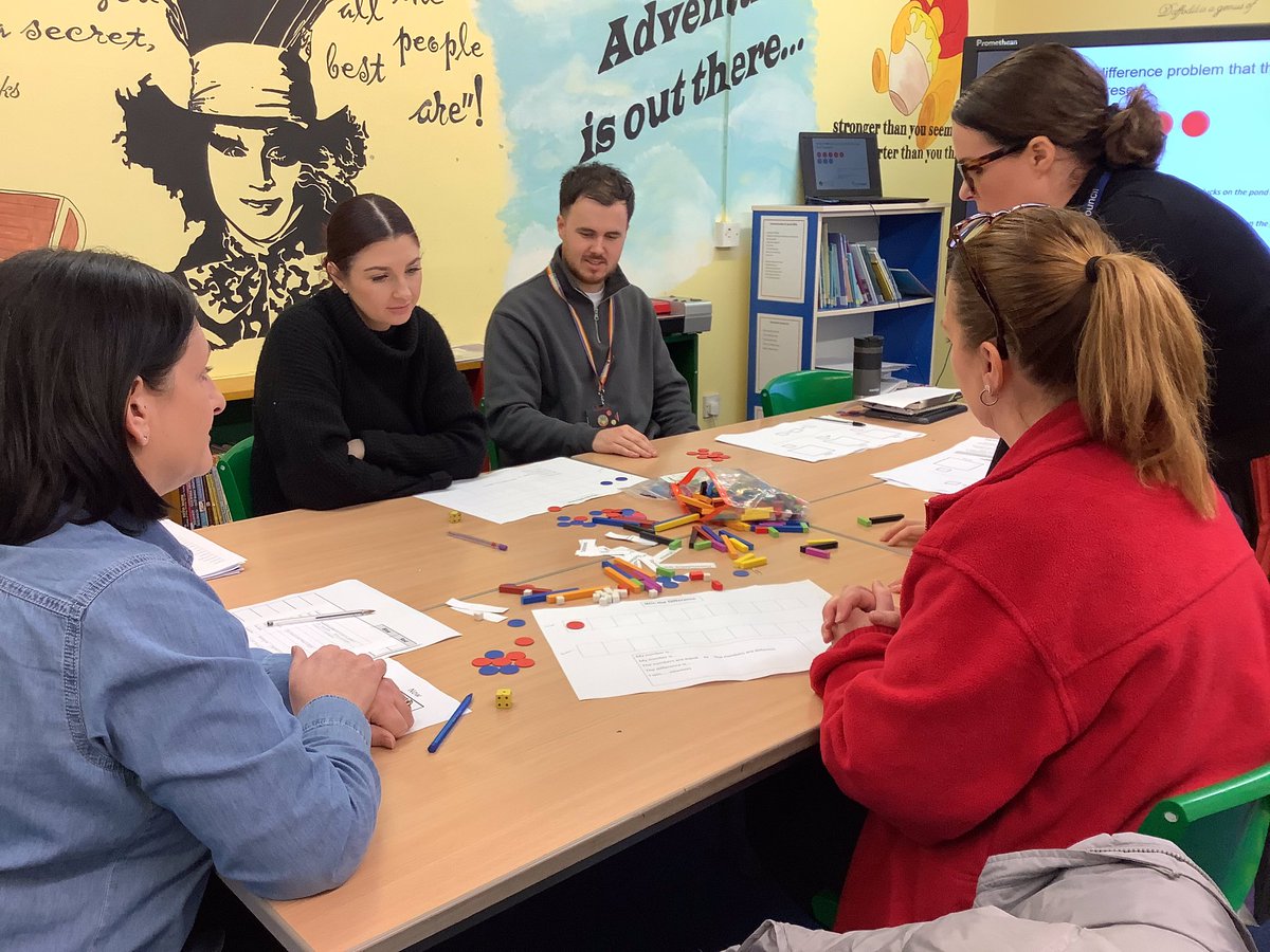 pg_primary's tweet photo. Our teaching assistants had the second of three sessions with Lisa from the School Improvement Team. They’ve been looking at how best to support mathematics learning. A key step on our Maths Mastery journey. 👍🌟😁👍🌟😁👍🌟😁 https://t.co/qlfcMK5VYb