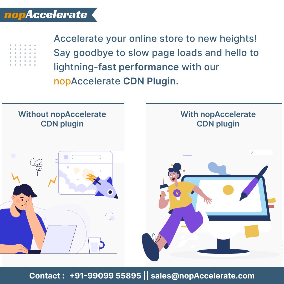 xcellenceit's tweet image. Bounce rates giving you sleepless nights?
Break free from slow loading times! Our nopAccelerate CDN Plugin turns visitors into customers by delivering an unparalleled online shopping experience. 🛒🛍️

 #CDNplugin #eCommercePlugin #webservice