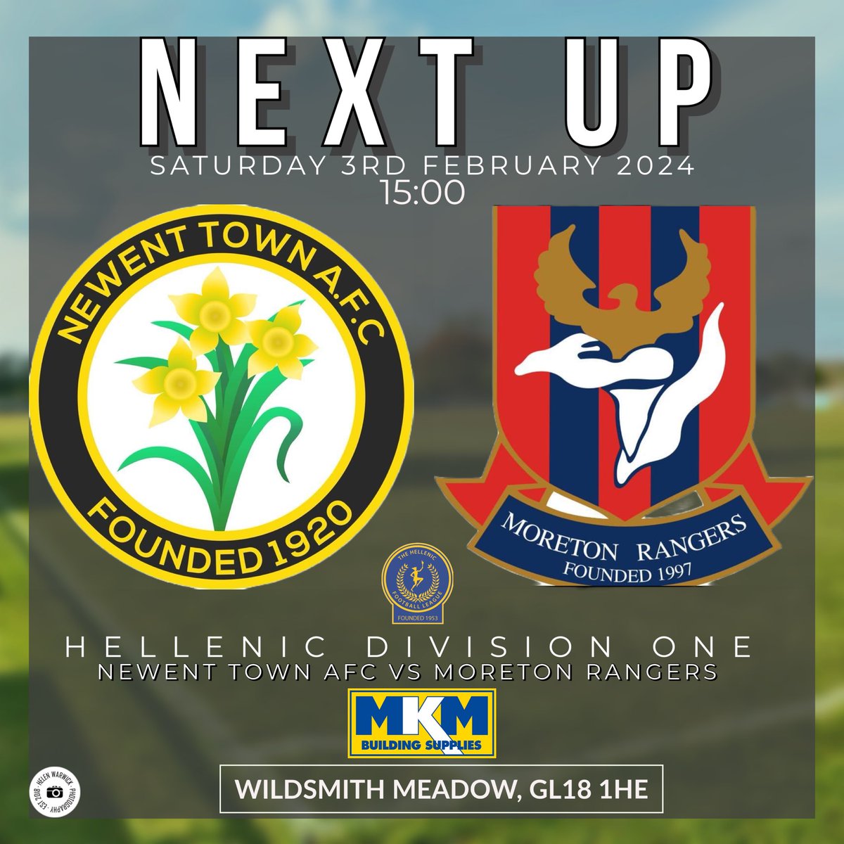 NEXT UP| This Saturday we welcome Moreton Rangers to Wildsmith Meadow. A game that could end up being worth a lot at the end of the season👀 🏟️Wildsmith Meadow 🏆Hellenic Division One 🆚 @MoretonRangers (H) 📅Saturday 3rd February 2024 🕕15:00 #UpTheDaffs🌼