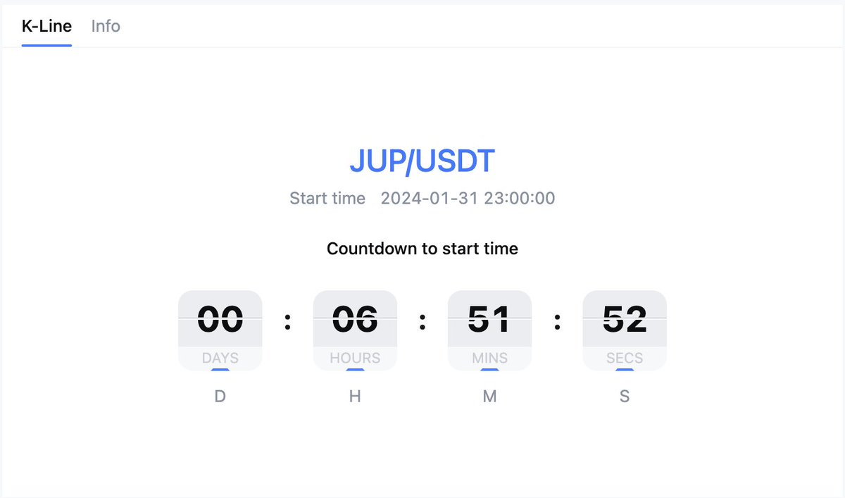 JUP/USDT trading is going LIVE today at 15:00 (UTC) 🔥 Get ready to trade  ⤵️ https://t.co/1fjnM4xMQ0