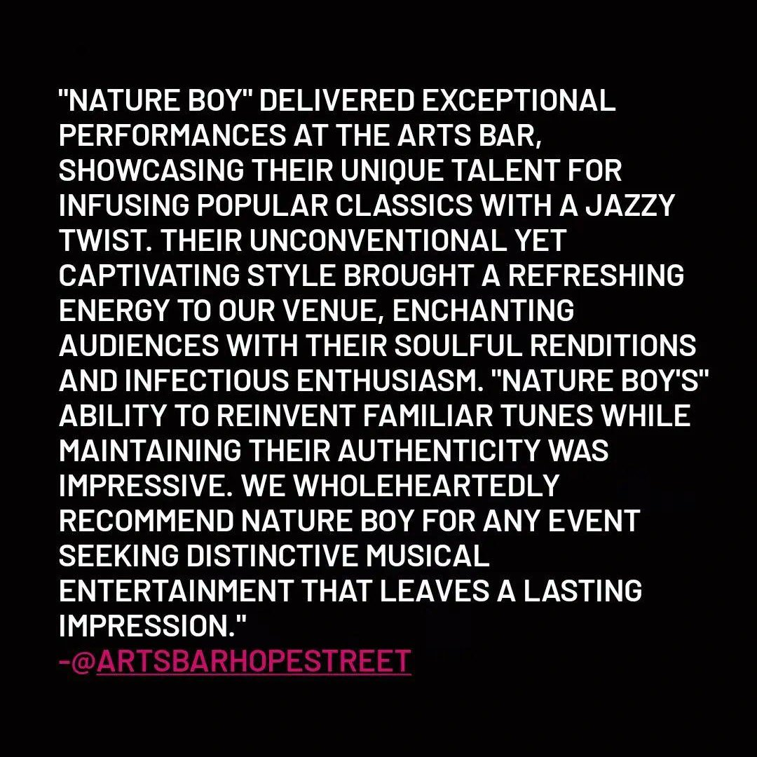 NatureBoy_UK's tweet photo. Thank you @livartsbar for the thoughtful, hearty, eleoquant testimonial for @NatureBoy_UK your team and venue are pure class. With thanks 💗 Tom and francis https://t.co/Y999lrnU0s
