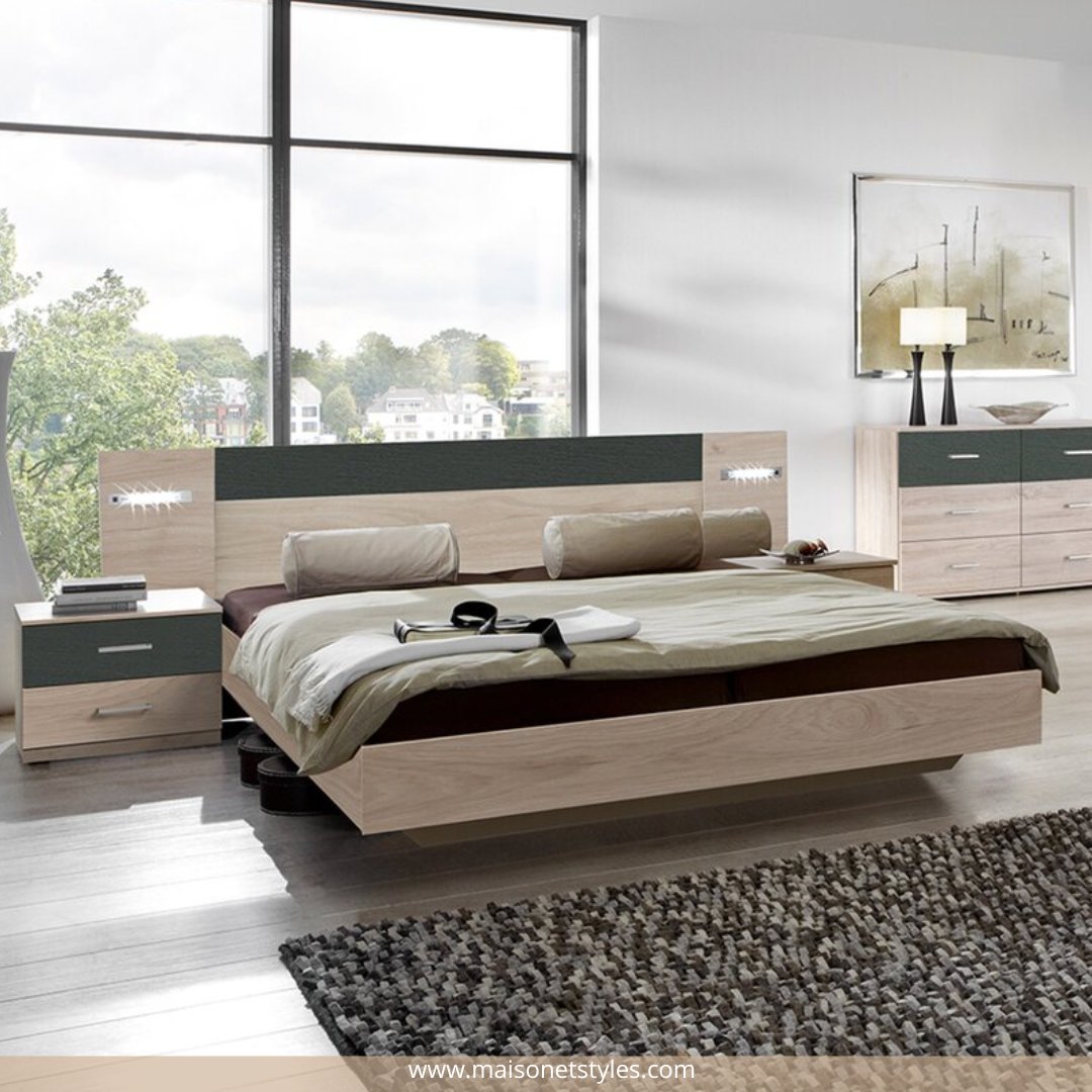 MaisonetStyles's tweet photo. Vous n'arriverez plus à sortir de votre chambre si vous optez pour les meubles de la collection MASSA. Cette pièce deviendra harmonieuse et chaleureuse pour votre plus grand bonheur. 💤☁

#maisonetstyles #chambre #bedroom #homedesign #deco #decoaddict https://t.co/G7VL8n7z1y