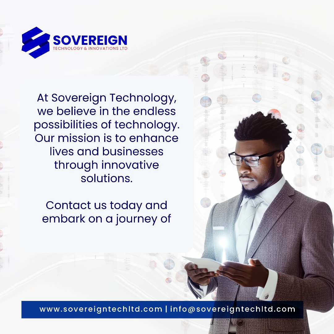 sovereign_tech1's tweet photo. 🚀 Embrace the limitless possibilities of technology with Sovereign Technology! ✨

At Sovereign Technology, we're on a mission to enhance lives and businesses through innovative solutions. https://t.co/9AkNLh3o6V