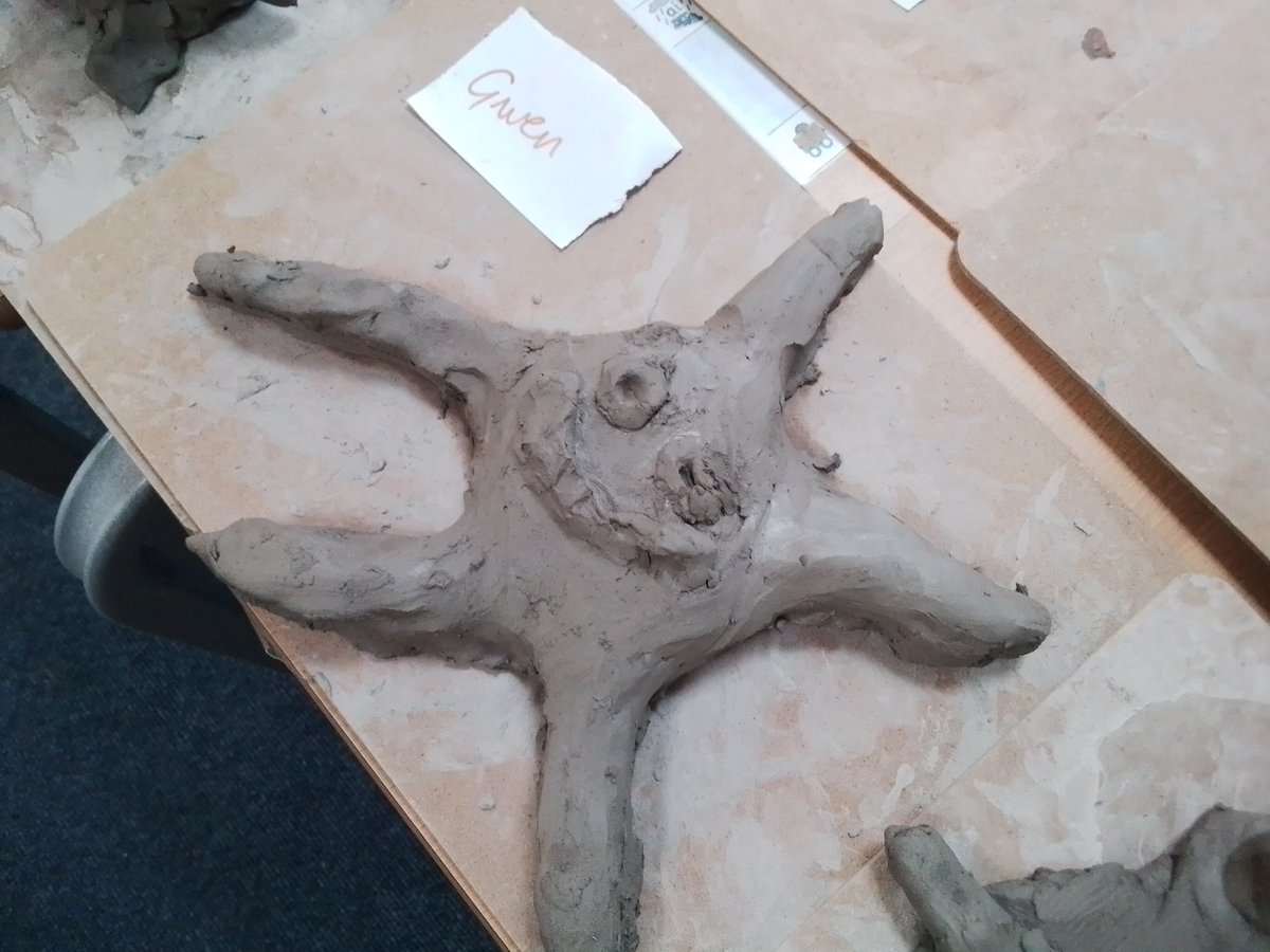 EpicExminster's tweet photo. Year 5 have made a start on their clay sculptures. They have been studying the work of Alberto Giacometti, Niki de Saint Phalle and Anthony Gormley. Take a look at part 1. There will be more to follow... https://t.co/qJ1efku46H