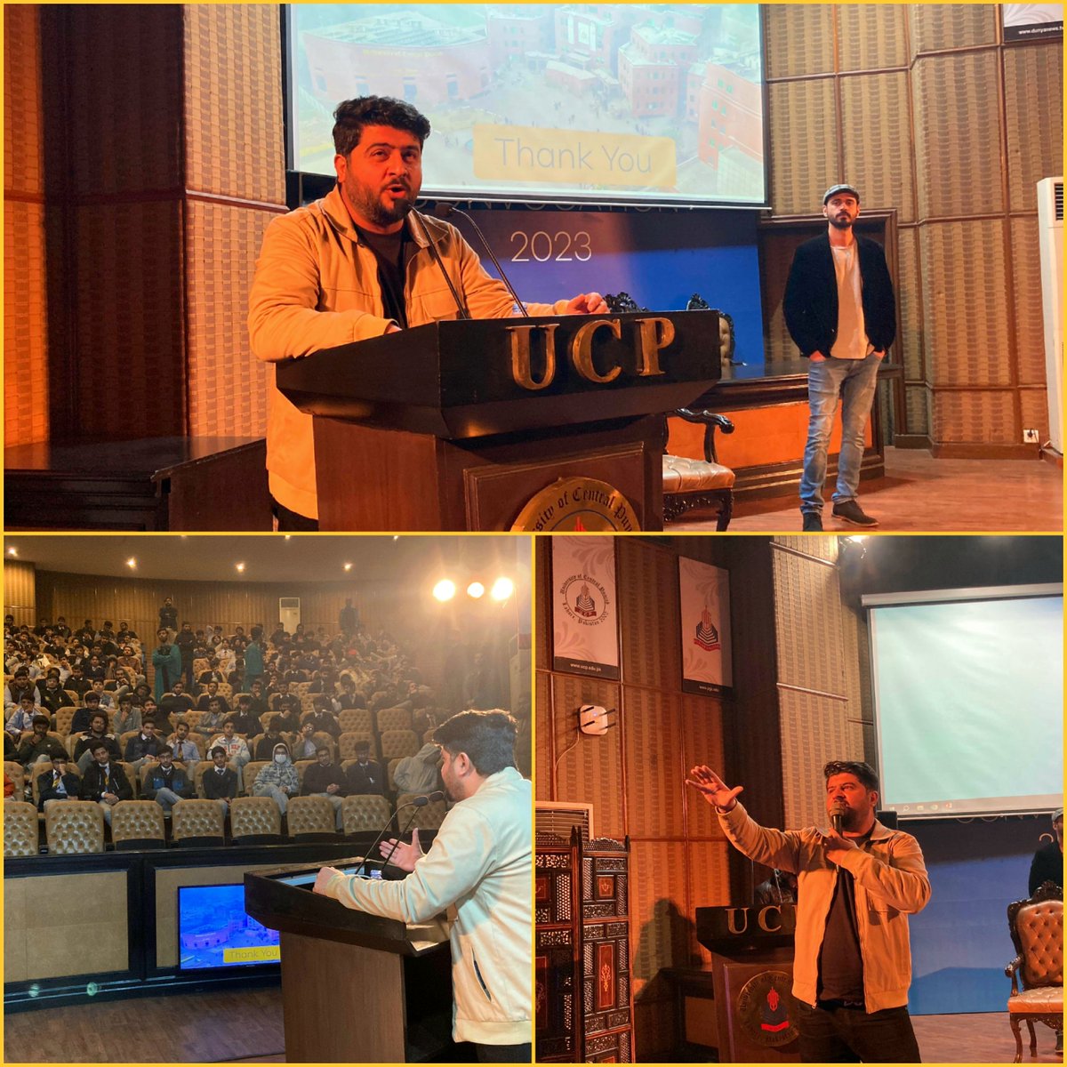 "Follow your passion, ignite your purpose."  Punjab Group Of Colleges's students received a potent dose of inspiration from passionate UCP alumnus and President of the Alumni Association Mr Zohaib Azhar (1st Official PCB Host). Now, it's their turn to light the way! #my_ucp