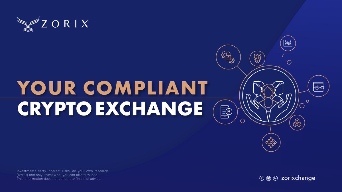 ZORIX_Ukraine's tweet photo. ▶️ ВАША СУМІСНА КРИПТОВАЛЮТНА БІРЖА ◀️

🔆 Ваша = Орієнтована на користувача
✅ Сумісна = продукт з цілісністю

📢 Нові користувачі отримують спеціальний вітальний бонус: https://t.co/TsPCaBEVyh

#ZORIX #біржа #біткоін #криптовалюта https://t.co/tiNFgV0pgn
