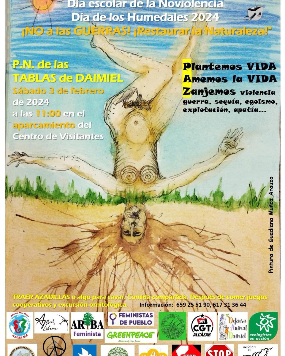 SovCgt's tweet photo. Este Sábado en las Tablas de Daimiel.
@MujeresCgt_Madr 
@rojoynegrotv 
@cgt https://t.co/QiZEfgjDJt