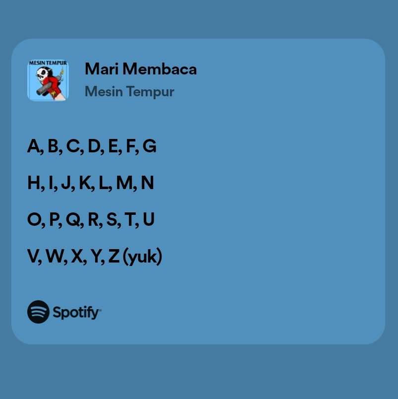 Alunanusantara's tweet photo. Salah satu alasan muter ulang terus menerus album Mesin Tempur karena liriknya yang jenius 🤯

Aku justru belajar banyak hal soal nilai2 kehidupan dari lirik-liriknya Mesin Tempur https://t.co/UfW2yuc9Wd