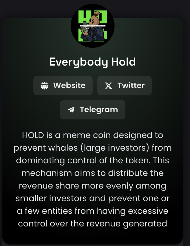 EverybodyHolds_'s tweet photo. Token Info onDexScreener has been updated https://t.co/X1xHNPFPfj