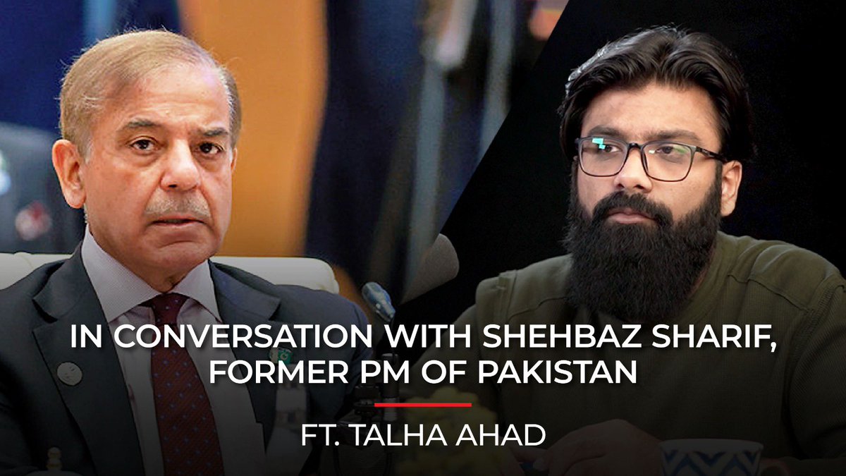 Talha Ahad (@talhaahad) on Twitter photo A Conversation with <a href="/CMShehbaz/">Shehbaz Sharif</a> on Dynastic Politics, & Establishment and much more.
Full Podcast: youtu.be/L9pgdaU2qic
#talhaahadpodcast #tcmpodcast #tcmnews #ShehbazSharif #PMLN A Conversation with <a href="/CMShehbaz/">Shehbaz Sharif</a> on Dynastic Politics, & Establishment and much more.
Full Podcast: youtu.be/L9pgdaU2qic
#talhaahadpodcast #tcmpodcast #tcmnews #ShehbazSharif #PMLN