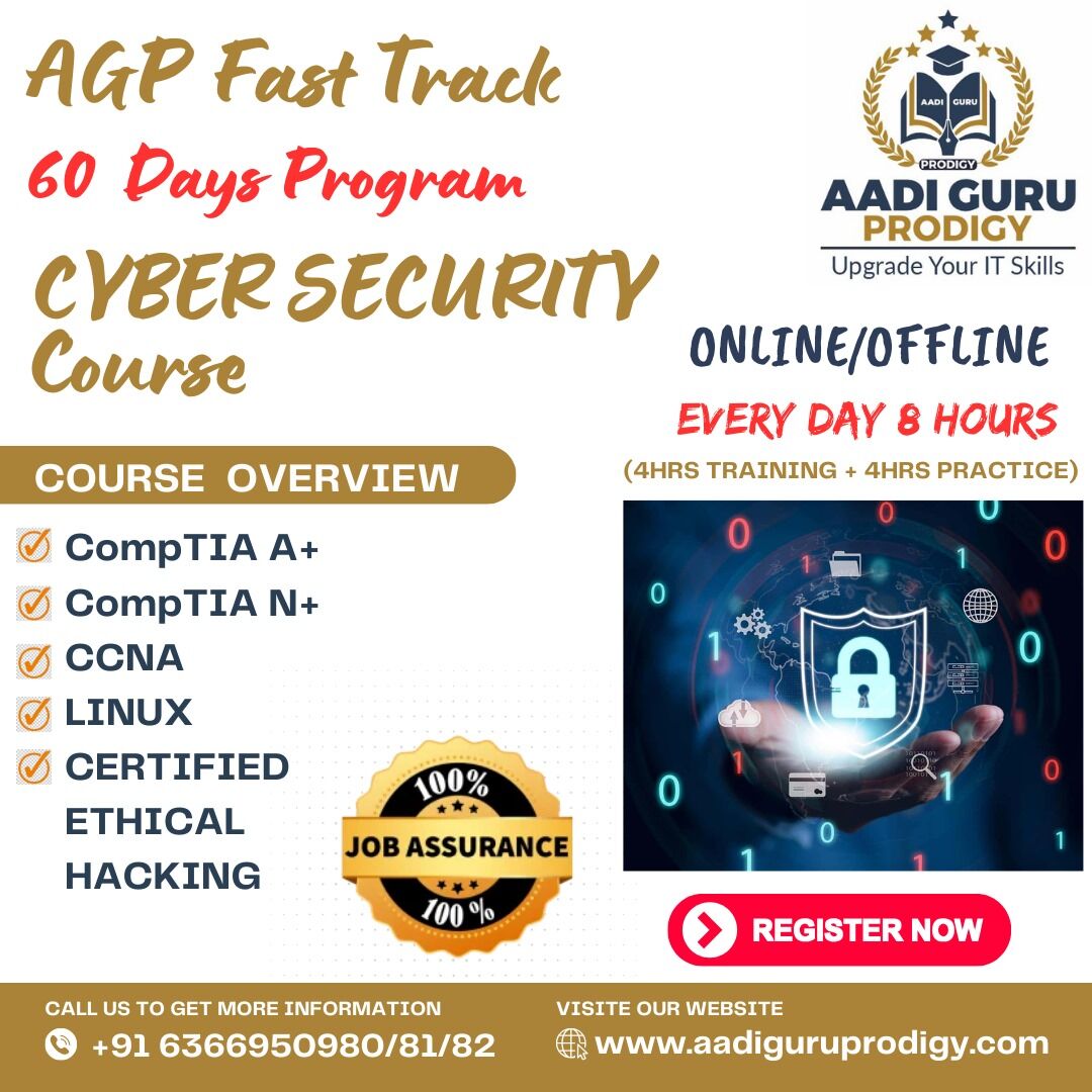 Advance Your Career with Aadiguruprodigy's Cybersecurity Courses! Master Cyber Threat Defense for Today's Digital Landscape.   'Ready to excel in cybersecurity? Aadiguruprodigy's courses offer in-depth training in the latest cybersecurity practices. #cybernationalsecurity