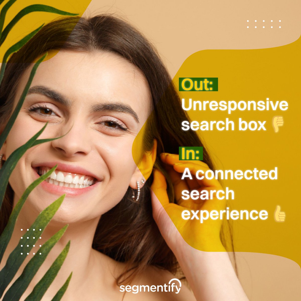 segmentify's tweet image. Out: Unresponsive search box 👎
In: A connected search experience 👍

But HOW do you get there?

Explore @Econea_cz&apos;s success in a 1-month PoC, testing Segmentify&apos;s Search Box against another provider:  buff.ly/3SdZrCJ 

#searchanalytics #searchmarketing #digitalmarketing