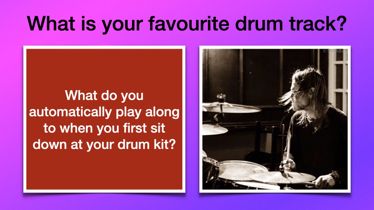 Ravebugs's tweet photo. What is your "go to" drumming track?
#drumlesson #ravebugs #rock https://t.co/xwSdT3w0IS