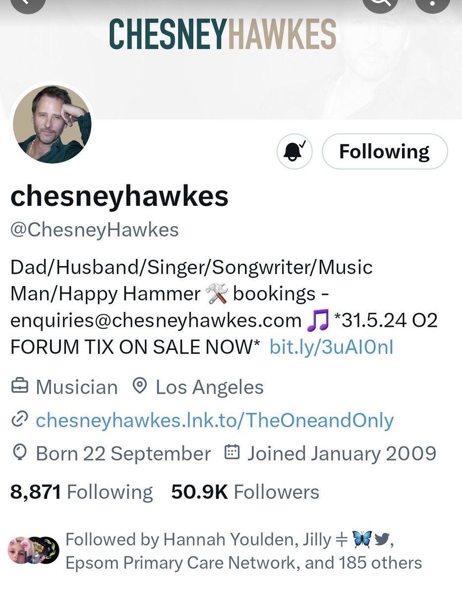 ciaraspinkpod's tweet photo. @ChesneyHawkes is My Star Chat
⭐️ Guest 🎙for my Newest Podcast Ep. I chatted with him about his music career & Buddy's Song & his hit song The One & Only & chatted about his upcoming #London show gig on 31st May. Tix 🎟 🎫 for his gig are on sale online! #o2KentishTown @ChesneyHawkes