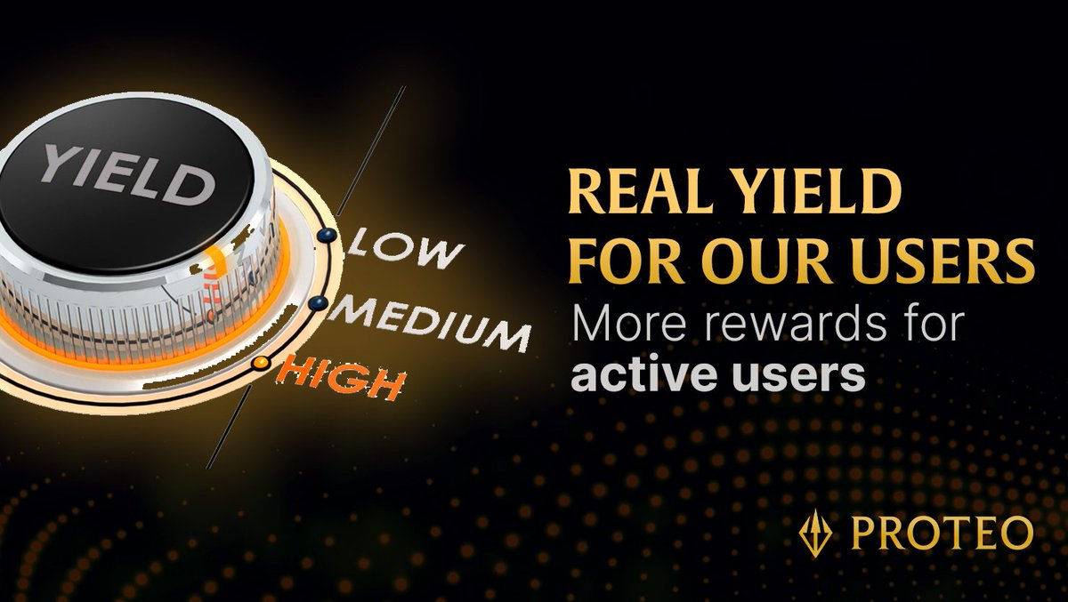 1/2 📢 Exciting news Protenians!

🚀 We're thrilled to announce the upcoming launch of Real Yield, a new perk that rewards our Elite members and users of our dApp.

In addition to the rewards from product usage, you'll soon start receiving a share of the dApp's generated rewards.