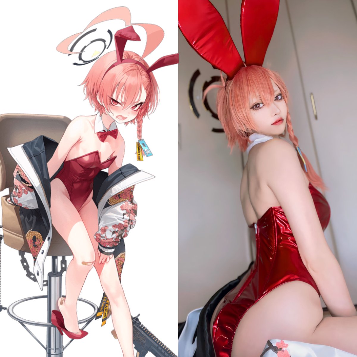 #原作の隣に自分のコスを貼る
👯‍♀️❣⃛