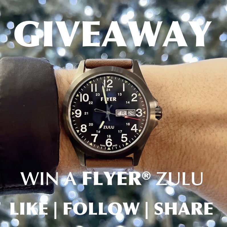 Last day to enter everyone to win The Flyer Watch Company. Ends at midnight UK time today ⌚️🙏🏻✈️🤞🏻 Details on social media or website.

#aviation #pilot #avgeek #watchaddict #watchoftheday #watchlovers #watches #watch #aircraft #airplane #planespotter #planespotting