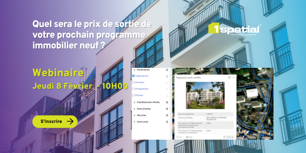 1Spatial France organise l’événement “ORUS App : Quel sera le prix de votre prochain programme immobilier neuf ? ”. N’hésitez pas à y assister le 8 février. linkedin.com/events/orusapp…