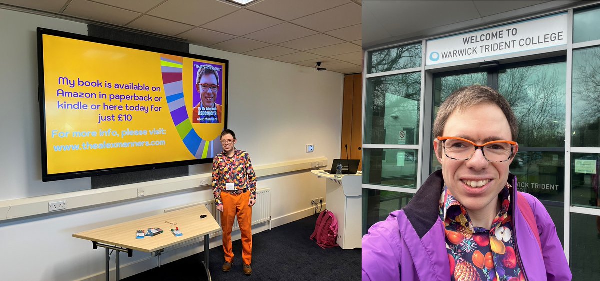 thealexmanners's tweet photo. Back doing what I love, inspiring &amp; educating staff and students at @WCollegeGroup @TridentColWCG with one of my talks!

#College #CollegeTalk #TalkingToStudents #InspiringStudents #StudentEducation #EducatingStudents  #AutismInEducation #WarwickCollege #WarwickshireCollegeGroup https://t.co/feyxIr76fB