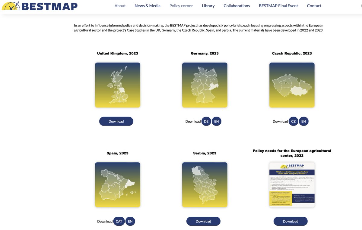 📅Save the date for BESTMAP's Final Event "Research Lessons to Inform CAP Reform" on Feb 7th!🇧🇪 
📋Key agenda point - BESTMAP's policy briefs, now available in English.🆕
🔎Check them out at bestmap.eu/about.php?stor…
🔗Registration form for the event: bestmap.eu/announcement