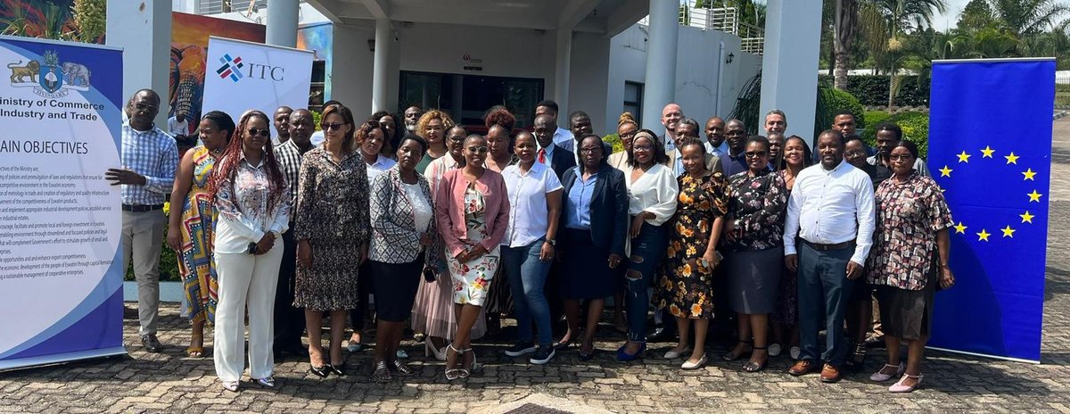ITC_MktAnalysis's tweet photo. .@EUinEswatini welcomes #Eswatini 🇸🇿 to the Trade Obstacles Alert Mechanism! #TOAM platform and its mobile application strengthens public-private dialogue & gives more transparency to trade obstacles solving. https://t.co/KttYhlSZeW