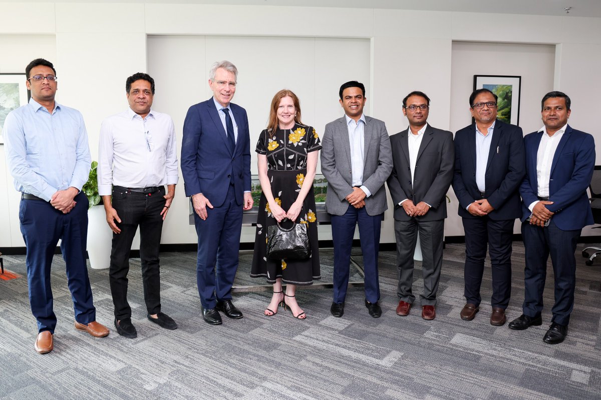 GreenkoIndia's tweet photo. The U.S. Asst. Sec. of State for Energy Geoffrey Pyatt @AsstSecENR &amp; the U.S. Consul General Jennifer Larson @USCGHyderabad met our founder Anil Chalamalasetty &amp; learned about Greenko’s leading work in global #EnergyTransition through its integrated storage solutions. https://t.co/hJi8QqxGsZ