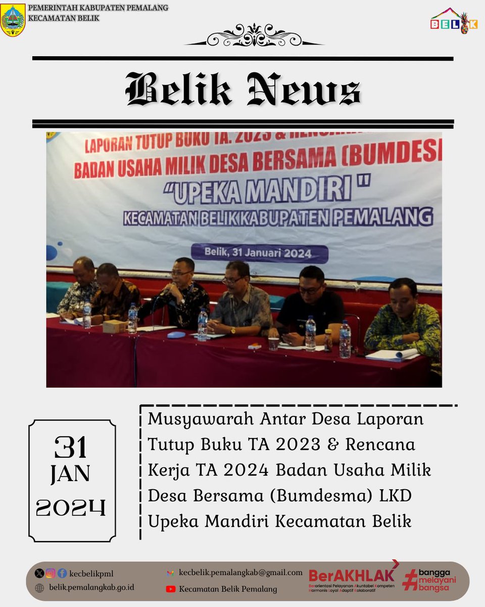 Kecamatan Belik Official tweet media