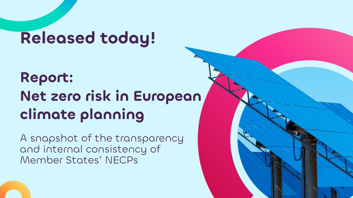 ECNO_climate's tweet photo. 🆕#NetZero risk in 🇪🇺 climate planning

The new report analysing 5 Member States' draft #NECPs identifies major issues in key sectors - #RenewableElectricity, #hydrogen, #LandUses, #bioenergy &amp; #CarbonDioxide storage.

Read more 👉 https://t.co/y2GjDNbGth https://t.co/LQa04Kh9uO