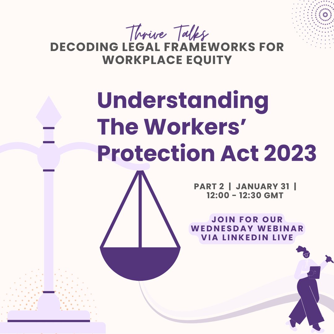 Thrive__future's tweet image. Make sure to join our Wednesday webinar TODAY at 12:00 GMT✨

Register now👉 ow.ly/w3kH50QvOOX

#WednesdayWebinar #GenderEquality #WorkersProtection