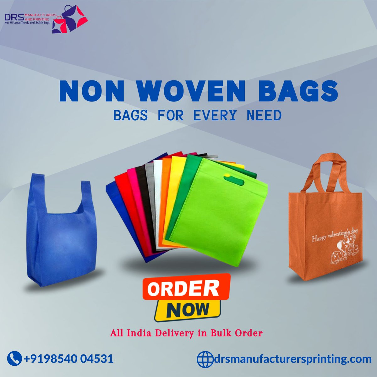 🌟 Elevate your brand with DRS Manufacturers! Non Woven Bags for every need in Assam. W-cut, U-cut, and Loop Handle Box Bags. Your best choice in quality and style! 🛍️✨ #DRSManufacturers #NonWovenBags #Assam #QualityAndStyle