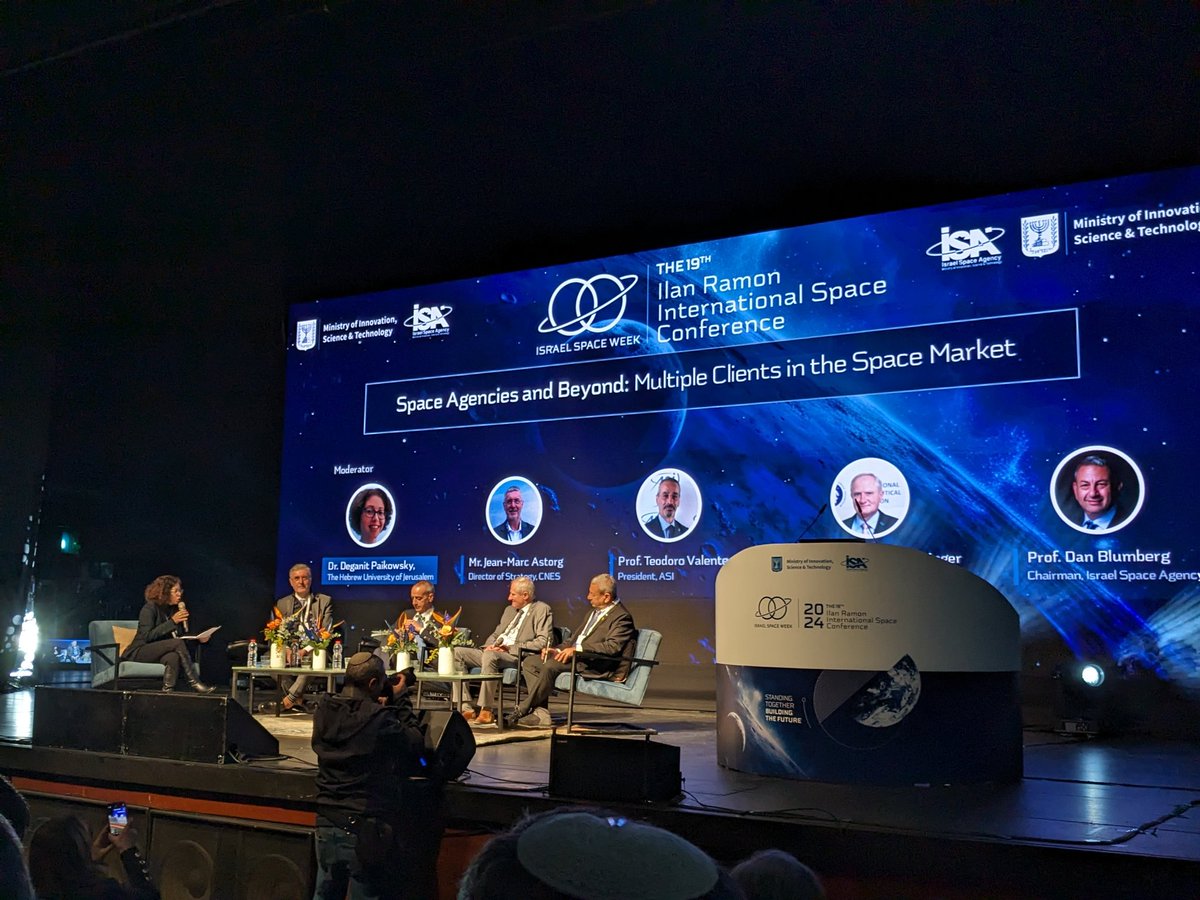 Golans_mom's tweet photo. Space Agencies Panel: Multiple clients in the space sector
#IsraeliSpaceWeek
#IsraeliSpace
#IlanRamonConference https://t.co/WxzZUe2AZH