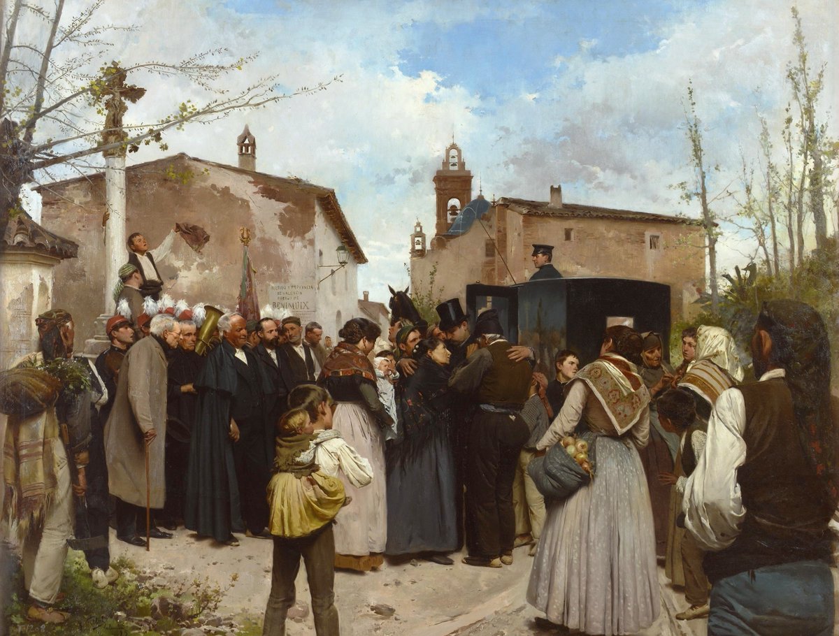 'La gloria del pueblo',  del pintor Antonio Fillol Granell (Valencia, 1870-Castellnovo, Castellón, 1930).