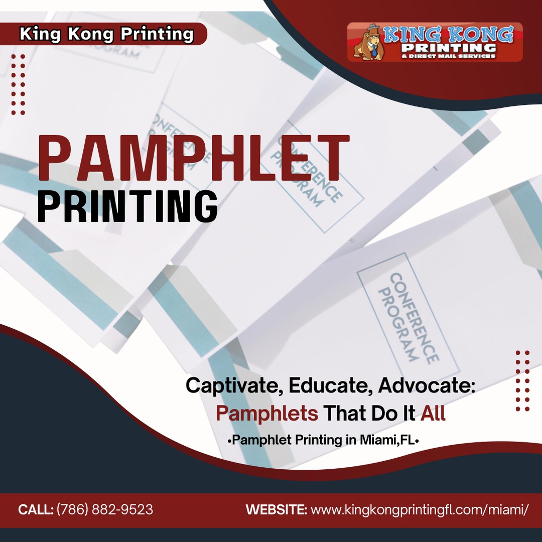 kingkongprintm's tweet image. Make a ROAR with your business promotion! Unleash the power of professional pamphlet printing near you. 
✔️High-quality
✔️Affordable
✔️Fast turnaround! 
Boost your business today. 
#PamphletPrinting #MiamiFL

See our latest post for deals and discounts: bit.ly/499LugJ