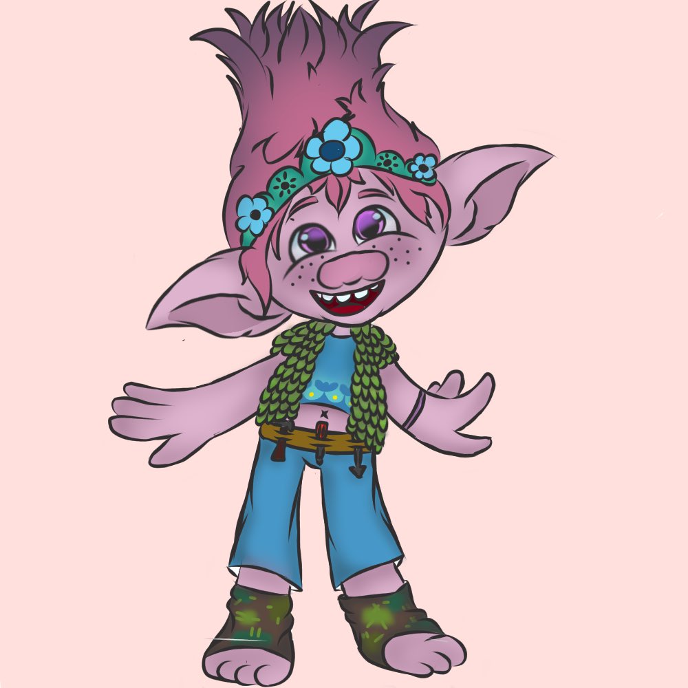 CheezeD00dles's tweet photo. Here my lil troll Doodle it's my version of poppy and branches child! Name suggestions?
#art #art2024 #artist2024 #digitalart #digitalsketch #sketch #artmoots #ibis #ibispaint #ibispaintx #artfyp #foryou #foryoupage #fyp #trolls #trollsAU #trollsbranch #trollspoppy #trollsfanart https://t.co/ohsg7ApcR3