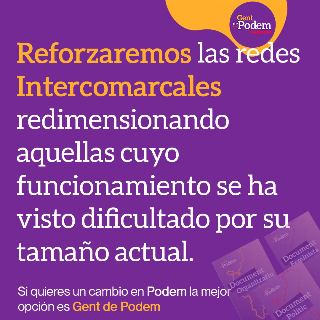 GentdPodemFed's tweet photo. Os presentamos algunas de las ideas fundamentales de nuestra candidatura.
Si quieres un cambio la mejor opción es Gent de Podem. https://t.co/c52UMSpEhd