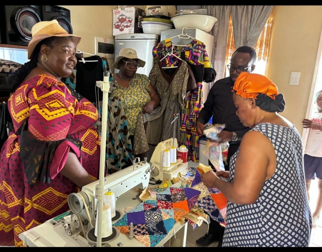 The Erongo Regional Council through it's Constituency Development Fund, support &amp; empowers women to generate income, Ms Hinandjo Tjikune from Karibib Constituency is among many beneficiaries of sewing machine wholly funded by the ERC. 30/01/2024