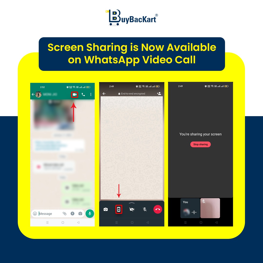 BuyBacknow's tweet image. Level up your video calls! 📱 Now you can share screens on WhatsApp, making collaboration and catching up even more interactive.

Follow @BuyBacKart for more such kind of updates.
.
.
.
#BuyBacKart #WhatsApp #ScreenShare #UpdateWhatsApp #WhatsAppUpdate #ScreenSharing