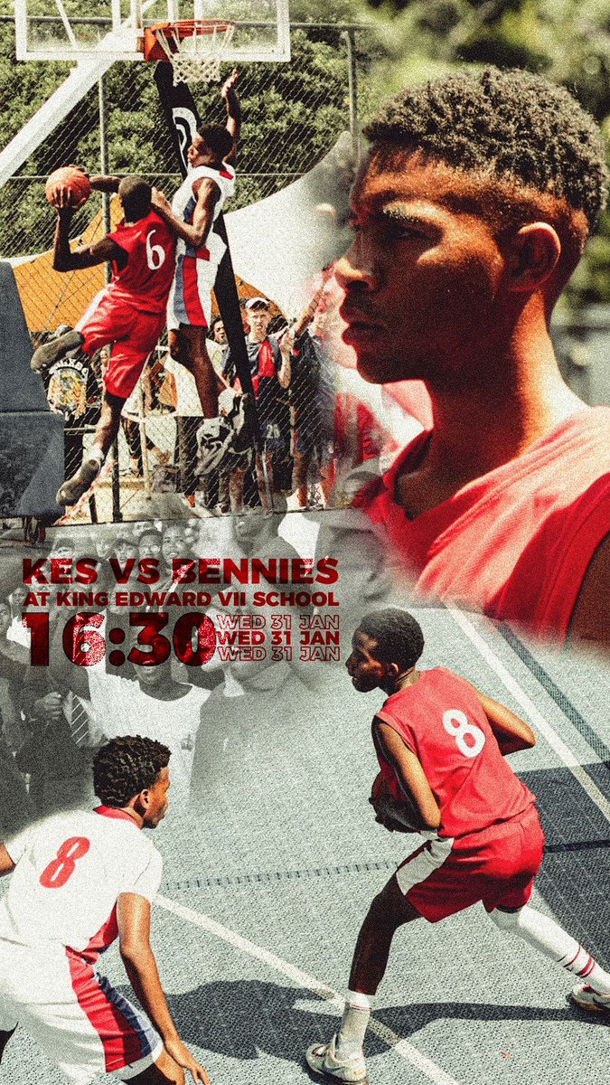 KingEdVIISchool's tweet photo. Don't miss all the basketball action at @KingEdVIISchool vs @BenniesSA today from 14h00 with the 1st team playing at 16h30.

#redbasketball https://t.co/BcOTh4g4cv