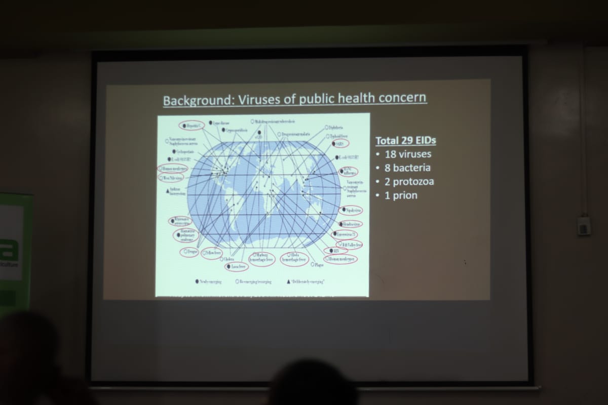 climatelensnews's tweet photo. The convening at Ngong, majored on Biodiversity &amp; effects on emerging infectious diseases: Kenyan perspectives. As a result, this underscored the vitality of how the media can keep biodiversity issues alive by reporting #JRSbiodiversityfoundation 
#meshascience @MeshaScience https://t.co/sQiuaBQJ9K