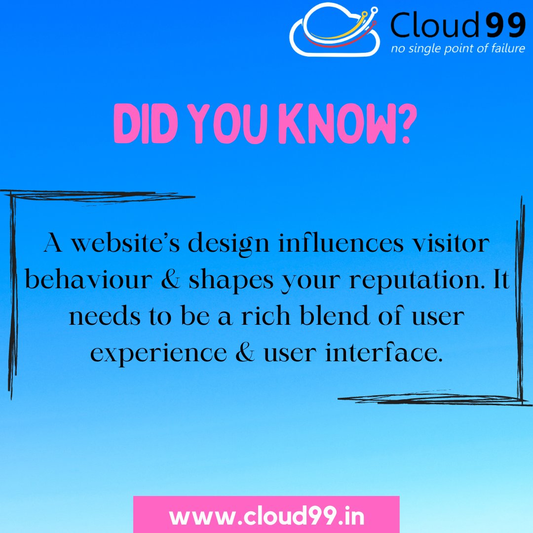 DID YOU KNOW? 🤔

A website’s design influences visitor behavior & shapes your reputation. It needs to be a rich blend of user experience & user interface.
#DidYouKnow #FunFacts #Trivia #FactOfTheDay #DYK #InterestingFacts #AmazingFacts #FascinatingTrivia #KnowledgeNuggets